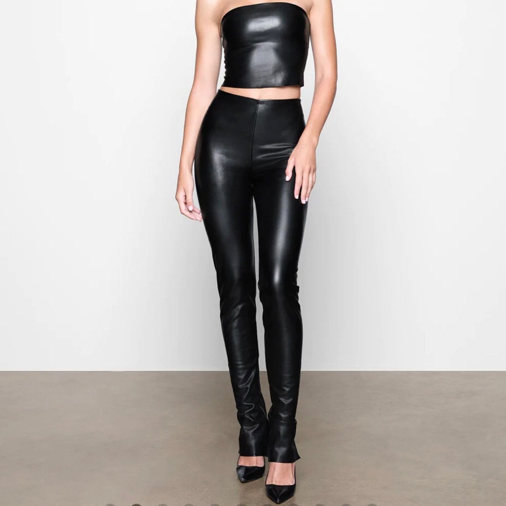 NWT SKIMS Faux Leather Leggings Size S